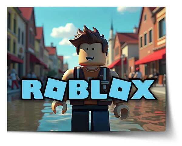 Sablio Plakát ROBLOX Město - 60x40 cm