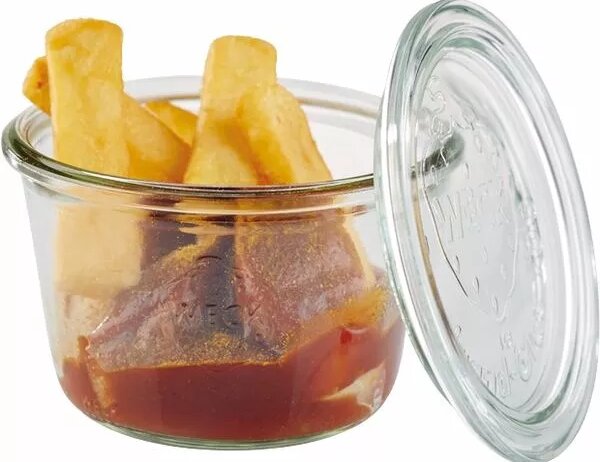 Zavařovací sklenice Weck 165 ml, s víčkem, sada 6 ks