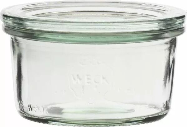 Zavařovací sklenice Weck 165 ml, s víčkem, sada 6 ks