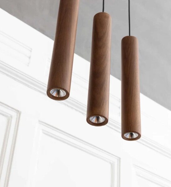 Umage Závěsné dřevěné svítidlo CHIMES, 2W, v. 22 cm, CRI80 Barva: Černý dub
