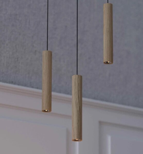 Umage Závěsné dřevěné svítidlo CHIMES, 2W, v. 22 cm, CRI80 Barva: Černý dub