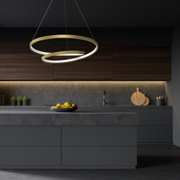 LED Lustr na lanku LUCERO LED/48W/230V zlatá
