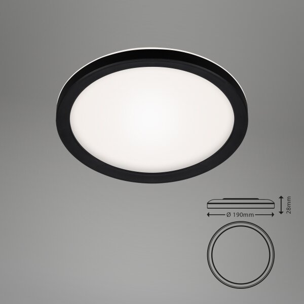 Briloner 7150-415 - LED Stropní svítidlo SLIM LED/12W/230V pr. 19 cm