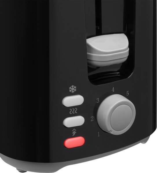 Sencor - Topinkovač s dvěma otvory 750W/230V černá