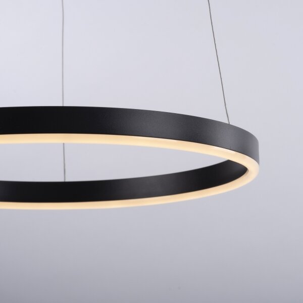 Leuchten Direkt 15393-13-LED Stmívatelný lustr na lanku RITUS LED/20W/230V černá