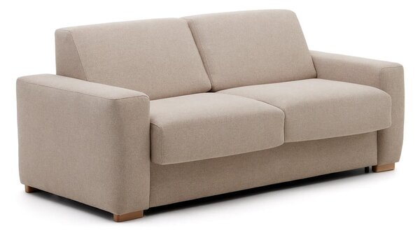 Béžová rozkládací pohovka 244 cm Anley – Kave Home