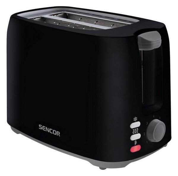 Sencor - Topinkovač s dvěma otvory 750W/230V černá