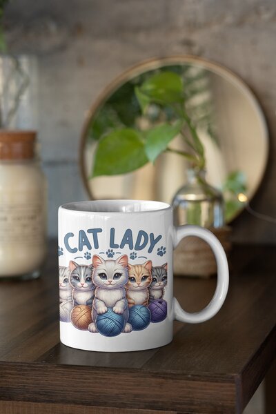 Cat Lady #1 | keramický hrnek 330ml