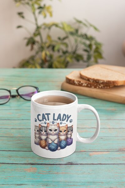 Cat Lady #1 | keramický hrnek 330ml