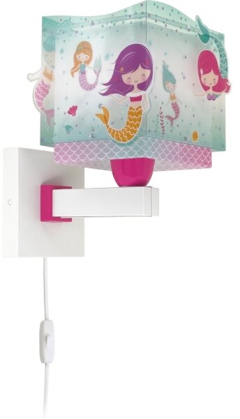 Dalber 63449 - Dětské nástěnné svítidlo MERMAIDS 1xE27/60W/230V