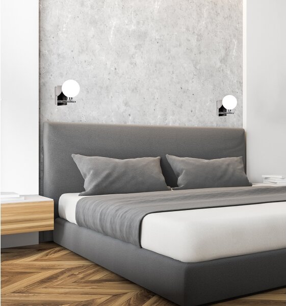 Nástěnná lampa RAISA 1xG9/40W/230V lesklý chrom