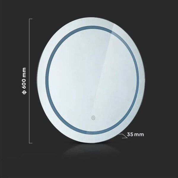 LED Koupelnové vyhřívané podsvícené zrcadlo LED/25W/230V IP44 3000K/4000K/6400K
