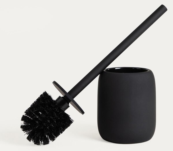 Keramický kartáč na WC Almeri Black Homla