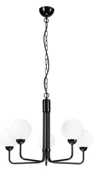 Lustr na řetězu TIFFY 5xG9/5W/230V černá