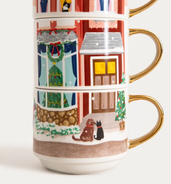 Sada hrnků VELISSE růžová 761195 200 ml (4 ks)