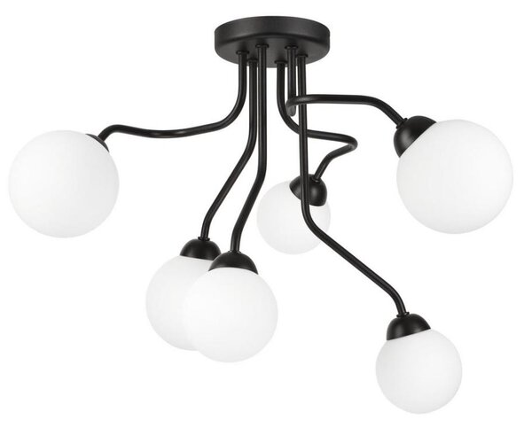 Přisazený lustr HOLLY 6xG9/5W/230V černá