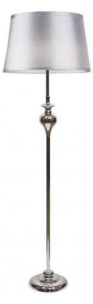 Stojací lampa PRIMA 1xE27/60W/230V stříbrná/lesklý chrom