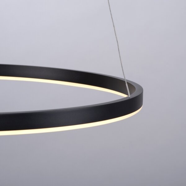 Leuchten Direkt 15394-13-LED Stmívatelný lustr na lanku RITUS LED/30W/230V černá