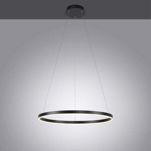 Leuchten Direkt 15394-13-LED Stmívatelný lustr na lanku RITUS LED/30W/230V černá