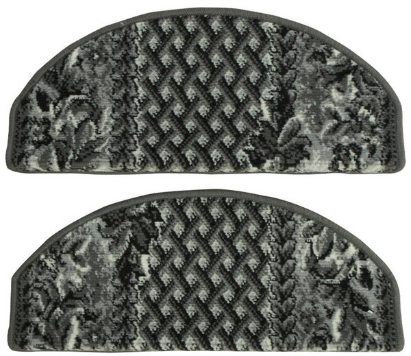 Kobercový nášlap Gold 316/18 šedý Rozměr: 60 cm x 24 cm + 3 cm (zahnutí)