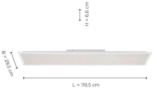 Leuchten Direkt 14762-16 - LED Stmívatelné svítidlo STARRYFLAT LED/36W/230V + DO