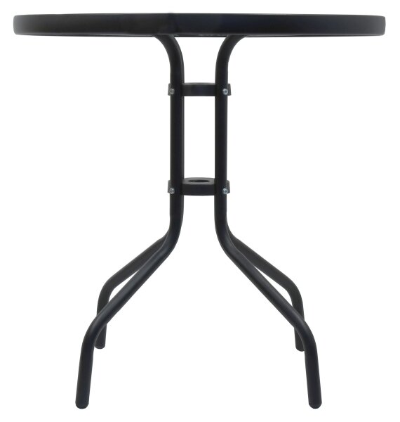 Zahradní stůl pr. 70 cm černá