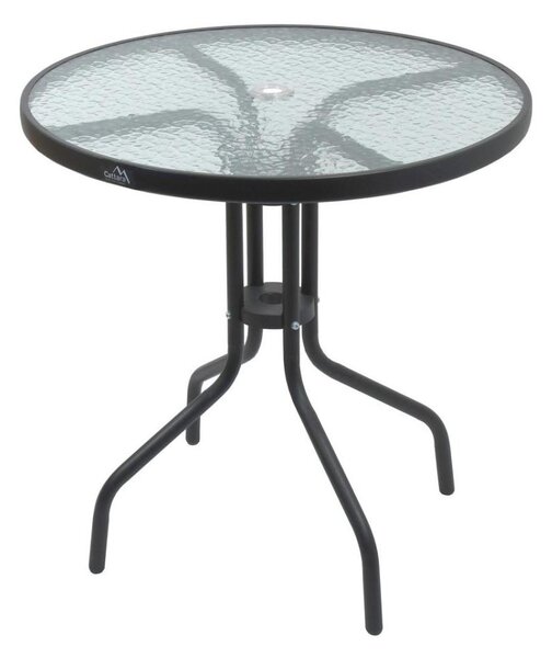 Zahradní stůl pr. 70 cm černá