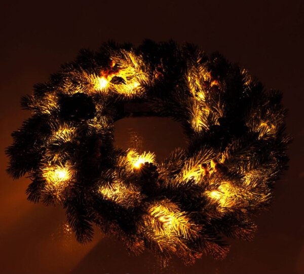 Retlux - LED Vánoční věnec LED/2xAA pr. 40 cm