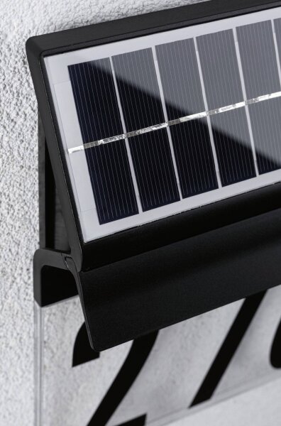 Paulmann 94694 - LED/0,2W IP44 Solární domovní číslo NEDA 3,7V