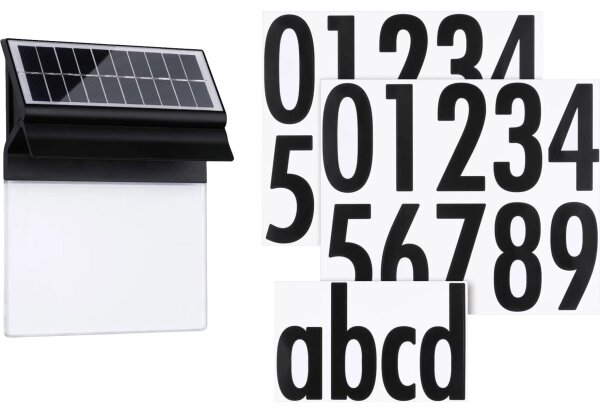 Paulmann 94694 - LED/0,2W IP44 Solární domovní číslo NEDA 3,7V
