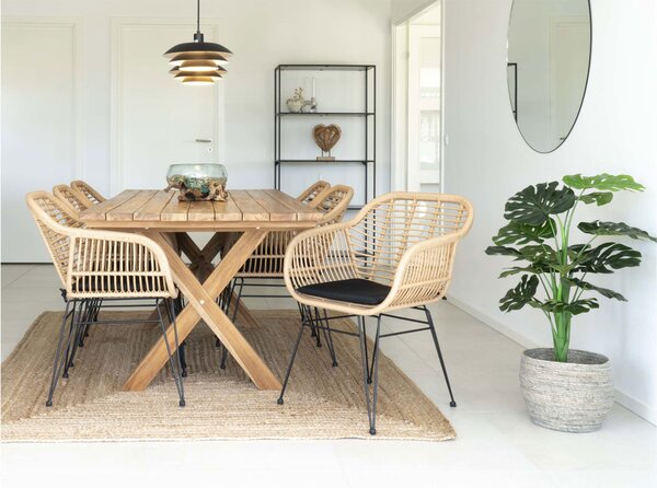 Zahradní stůl Msaninaina (přírodní). Akce -20%