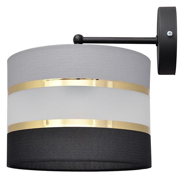 Nástěnná lampa HELEN 1xE27/15W/230V černá/šedá/zlatá
