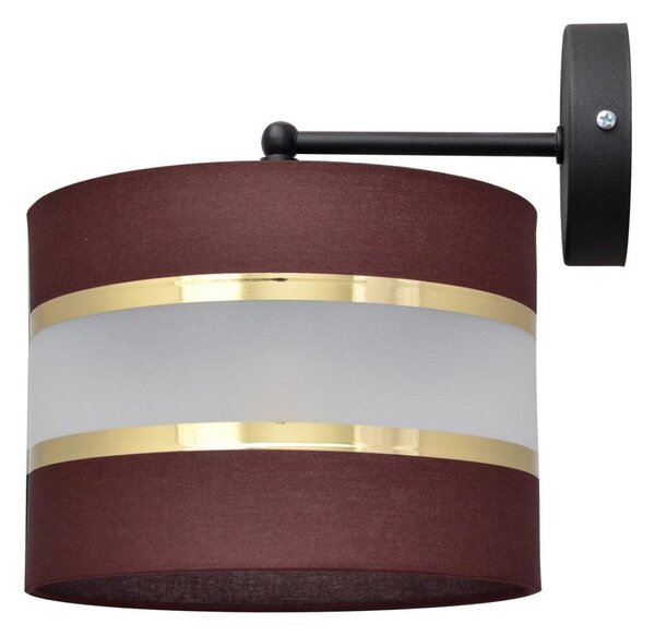 Nástěnná lampa HELEN 1xE27/15W/230V hnědá/černá/zlatá