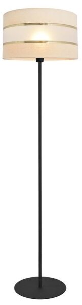 Stojací lampa HELEN 1xE27/15W/230V krémová/černá/zlatá