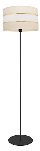 Stojací lampa HELEN 1xE27/15W/230V krémová/černá/zlatá