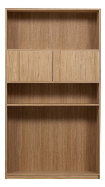 Modulární knihovna v dekoru dubu v přírodní barvě 110x199 cm Modulair – vtwonen