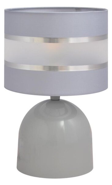 Stolní lampa HELEN 1xE27/15W/230V šedá/stříbrná