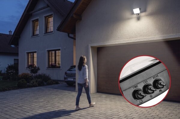 LED Reflektor se senzorem pohybu TAMBO EVO LED/30W/230V 4000K IP44 černá