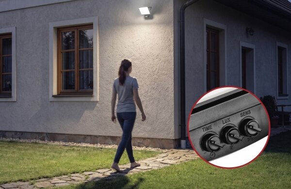 LED Reflektor se senzorem pohybu TAMBO EVO LED/50W/230V 4000K IP44 černá