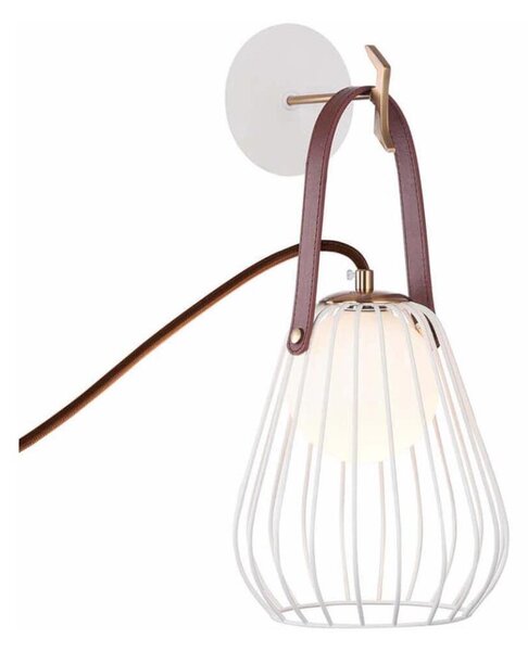 Klausen 101021 - Nástěnná lampa MEMORY 1xG9/4W/230V bílá/hnědá