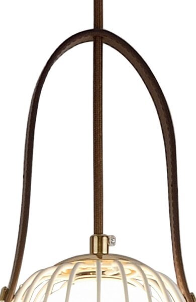 Klausen 111098 - Nástěnná lampa MEMORY 1xG9/4W/230V bílá/hnědá