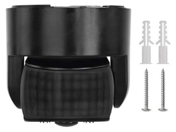 Venkovní senzor pohybu a soumraku PIR 1200W/230V IP65 černá