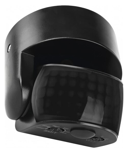 Venkovní senzor pohybu a soumraku PIR 1200W/230V IP65 černá