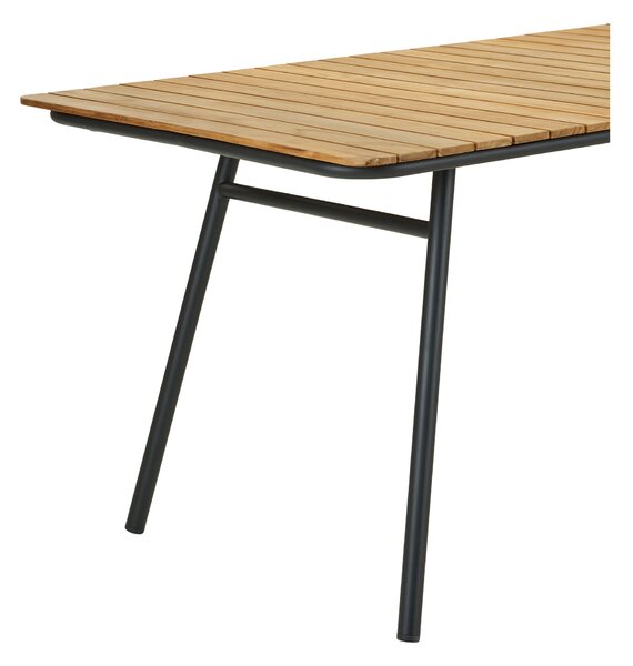 Zahradní stůl Canvoria 6 (přírodní + černá)