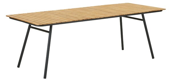 Zahradní stůl Canvoria 6 (přírodní + černá)