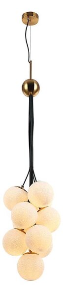 Klausen 109004 - Lustr na lanku GRAPES 10xE27/7W/230V bronz/bílá