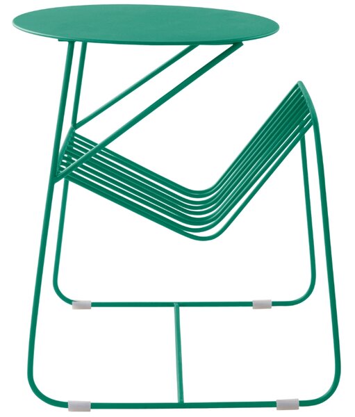 Jotex Zelený kovový odkládací stolek DALLY 56 x 59 cm