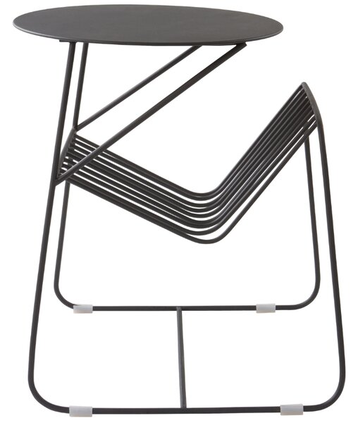 Jotex Černý kovový odkládací stolek DALLY 56 x 59 cm