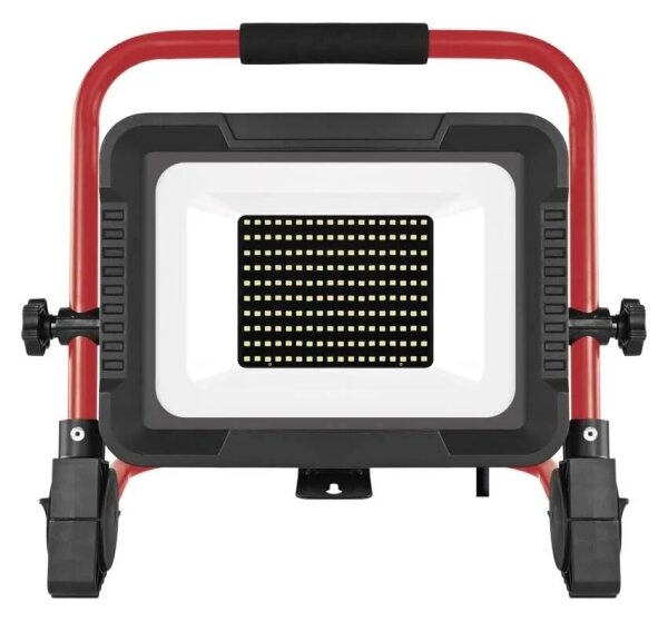 LED Reflektor se stojanem ELION LED/100W/230V 4000K IP65 červená/černá
