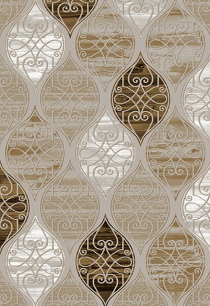 Makro Abra Moderní kusový koberec 70918/24326 TANGO béžový Rozměr: 60x110 cm
